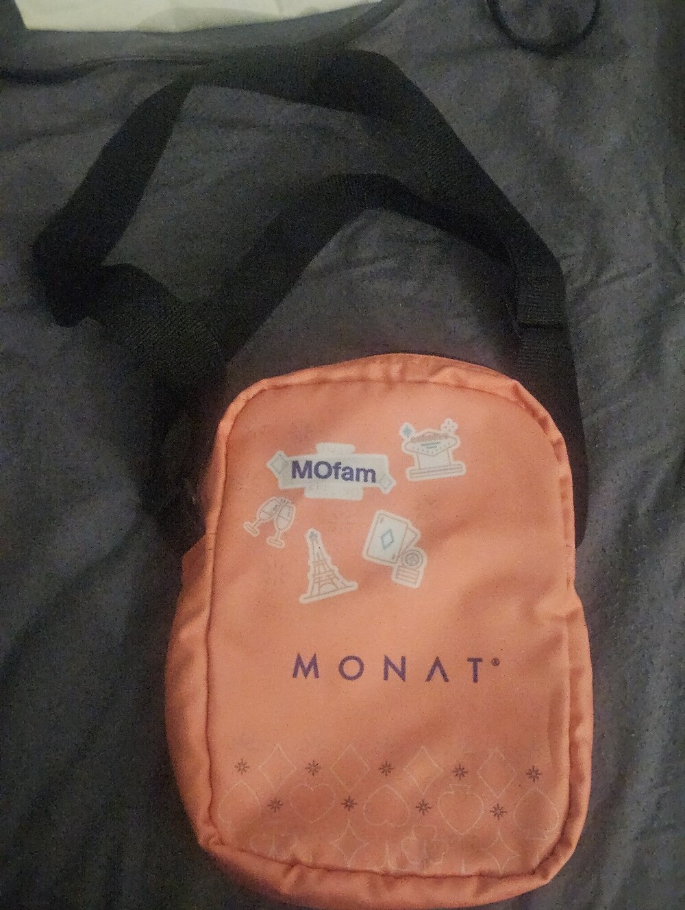 Monat Orange Crossbody Bag
